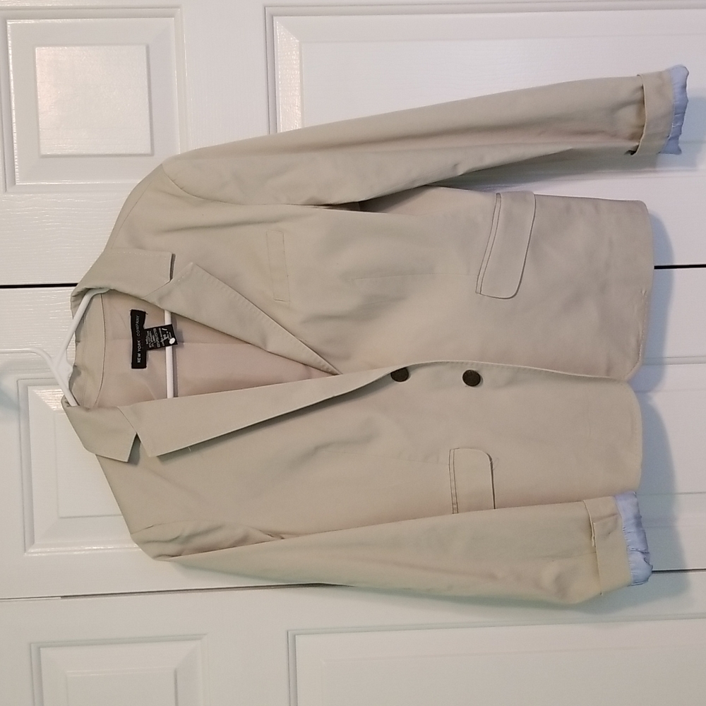 New York & company tan blazer size 14